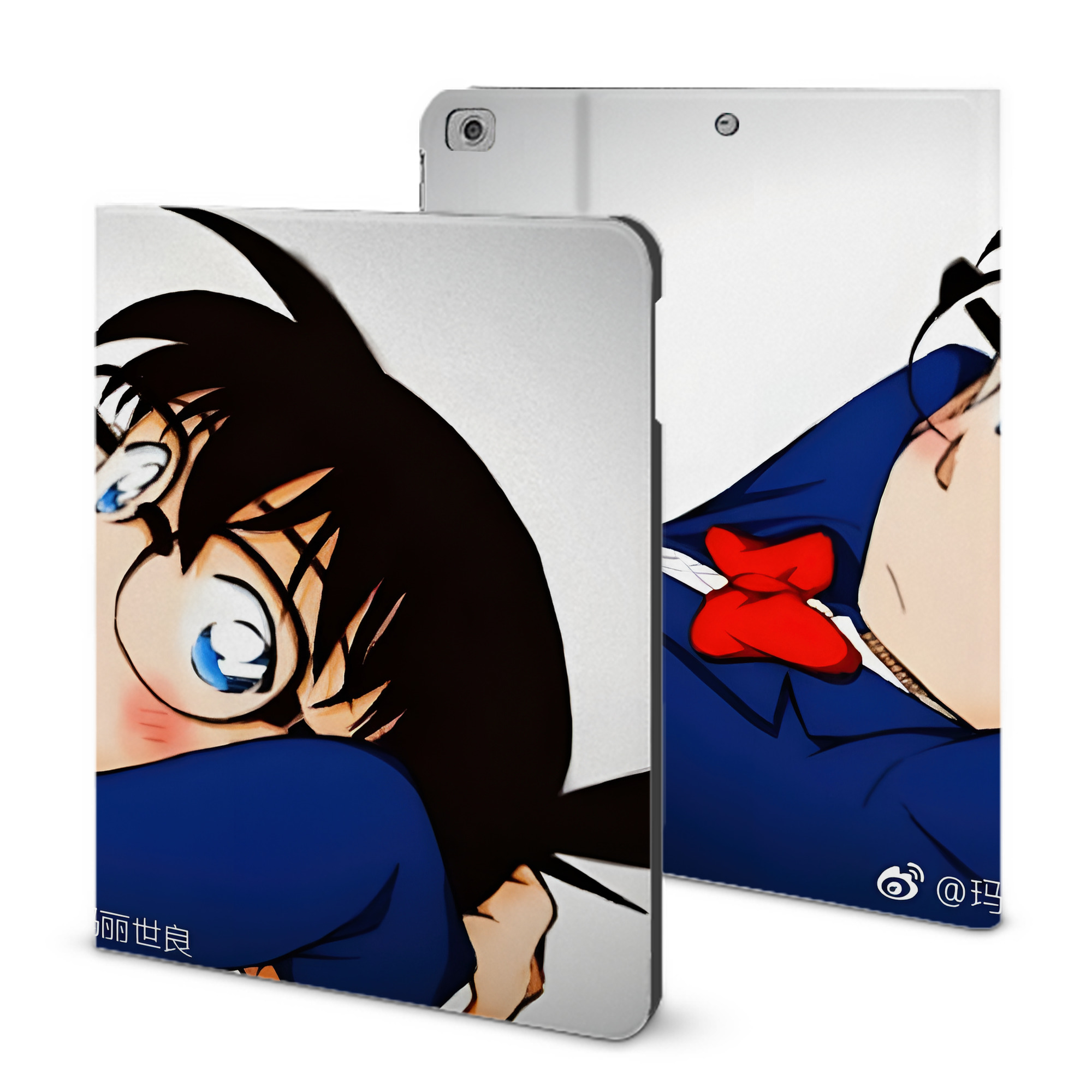 （画像用） 名探偵コナン Detective Conan IPad ケース ブック型 PUレザー TPU 耐衝撃 軽量 薄型 ペン収納なし 全面保護 IPad 各モデル対応